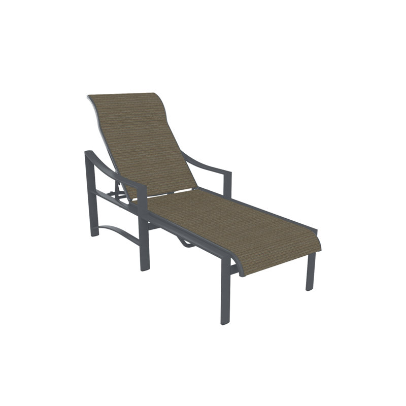Kenzo Outdoor Chaise Lounge, Graphite, Cape Cove