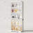 69" H Display Cabinet With Glass Doors,5-Tier Storage Cabinet With Rgb Light& Human Body Sensor-1463357178
