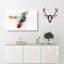 Hummingbird Paint Splash In Abstract - Wrapped Canvas-55309319
