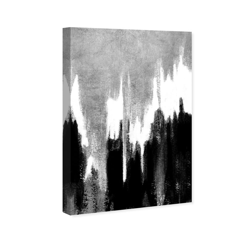 Adore argent - reproduction d'art sur toile, Toile tendue, H 36 po x l 24 po