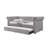 Justice Smoke Gray Fabric Daybed W/Trundle (Twin)