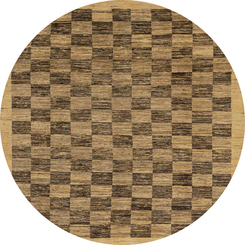 Tapis abstrait moderne 1716, Rond 3 pi