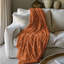 Couverture orange en sherpa de qualité supérieure 1 pièce 0173-100352268