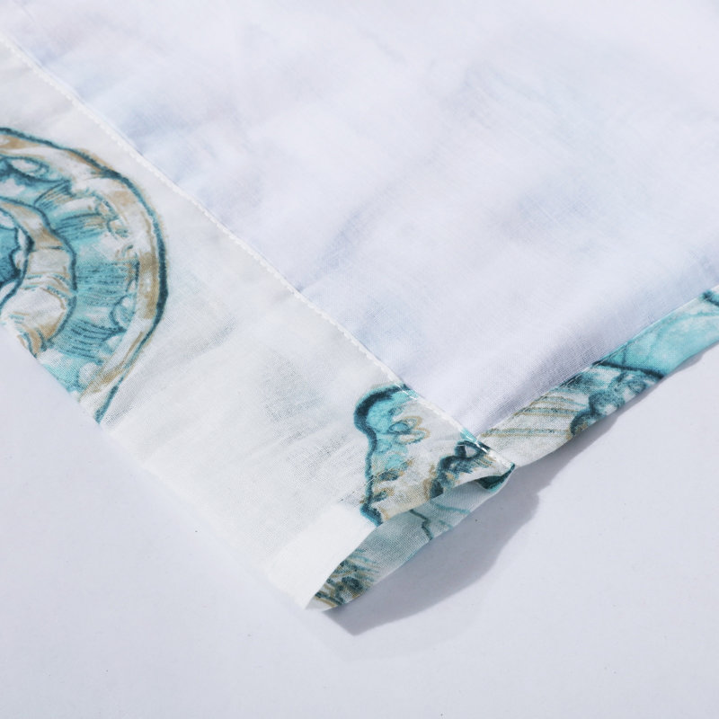 Cantonnière de fenêtre blanche Greenland Home Fashions Cruz - H 19 po avec passe-tringle 3 po, panneaux et attaches, l 84 po