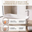 Baignoire de trempage autoportante moderne en acrylique de 67 pouces à plusieurs couches, finition blanche ultrabrillante avec excellente rétention de la chaleur, surface anti-jaunissement et facile à nettoyer pour une salle de bain spa luxueuse