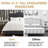 Fabric Upholstered Bed Frame with Adjustable Headboar,Wood Slat Support, Button Tufted Platform Bed-970880354-970880356