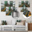 «Monocrhome», impression d'art mural gris et vert-567754533-567754556