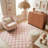 Rug Branch Jaque 4' x 6' (3'11" x 5'7") Pink/White Checkered Kids Area Rug, Modern, Medium Pile, Stain-Resistant Carpet - Playroom, Nursery, Toy Room and Bedroom-99795235