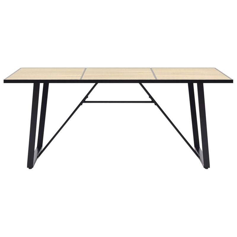 Winkel Metal Base Dining Table, H75 x L200 x W100cm
