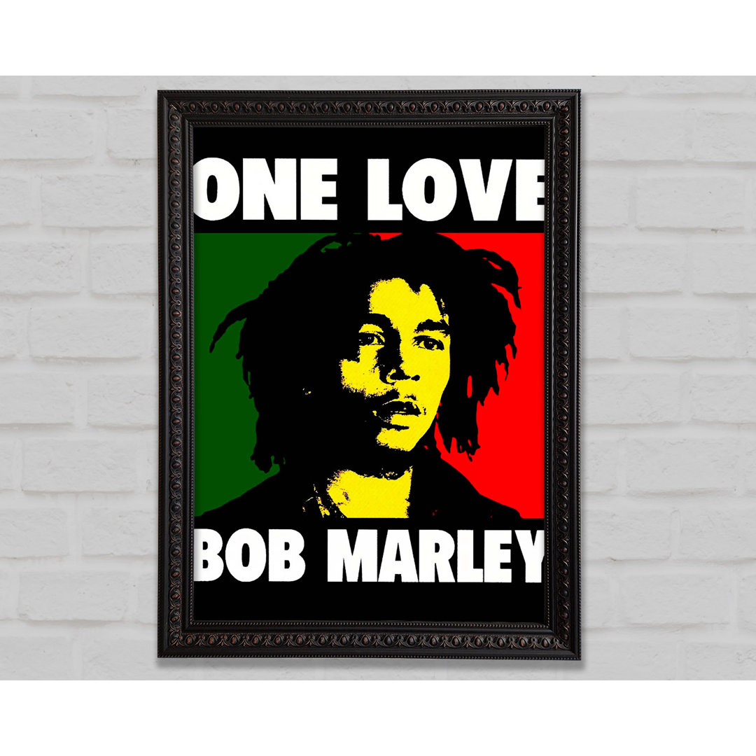 Bob Marley One Love - Einzelne Bilderrahmen Kunstdrucke