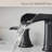 8 Inch Spacing Bathroom Faucet With 3 Hole , Double Lever Handle, Pop Up Drain And Flexible Hose Bronze Finish Widespread Tap Solid Brass Body