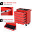 WFX Utility Lancaster 69cm W 170L Steel Lockable Deck Box with Wheels in Red