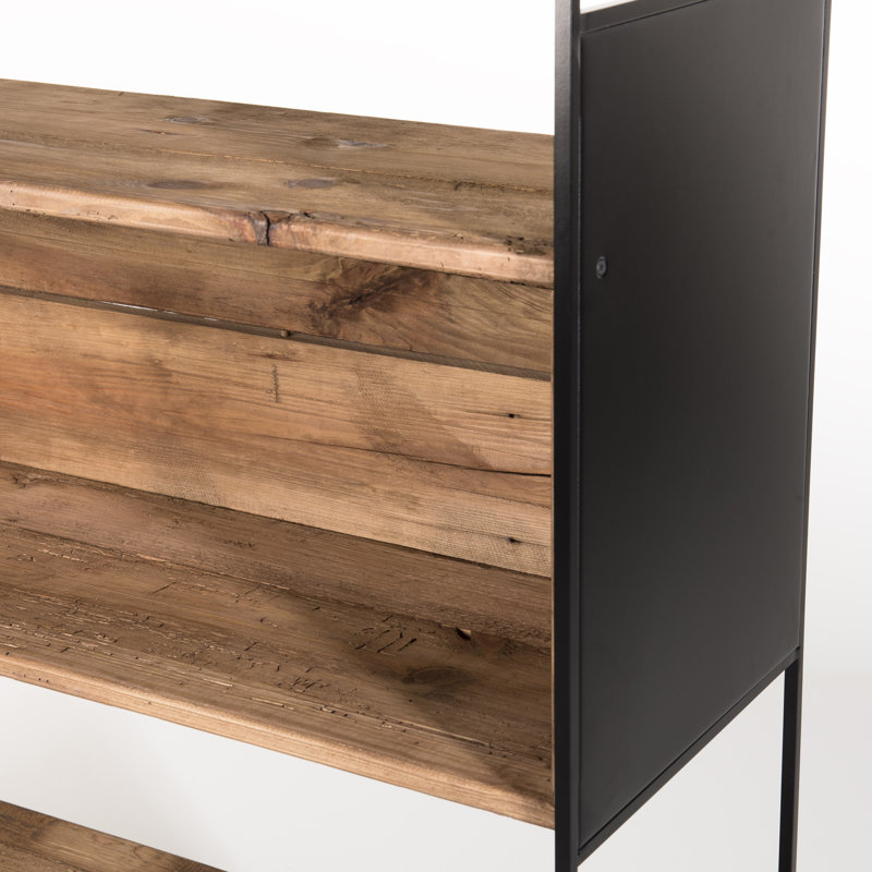Howse 190cm H x 180.5cm W Solid Wood Standard Bookcase