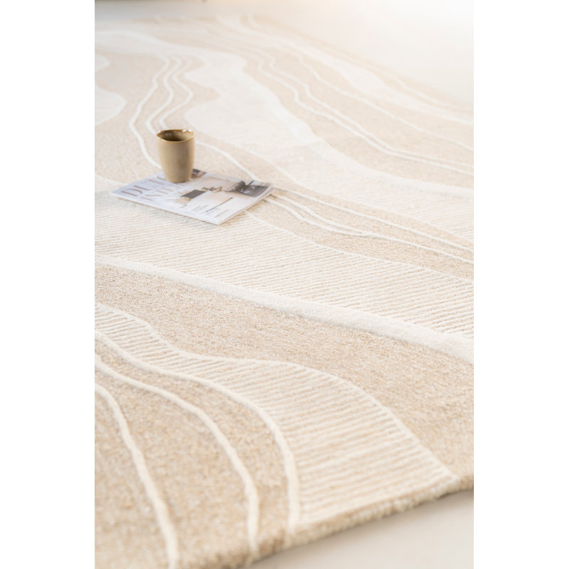 Soil Beige Area Rug 5' X 7'5", Rectangle 5' x 7'5"