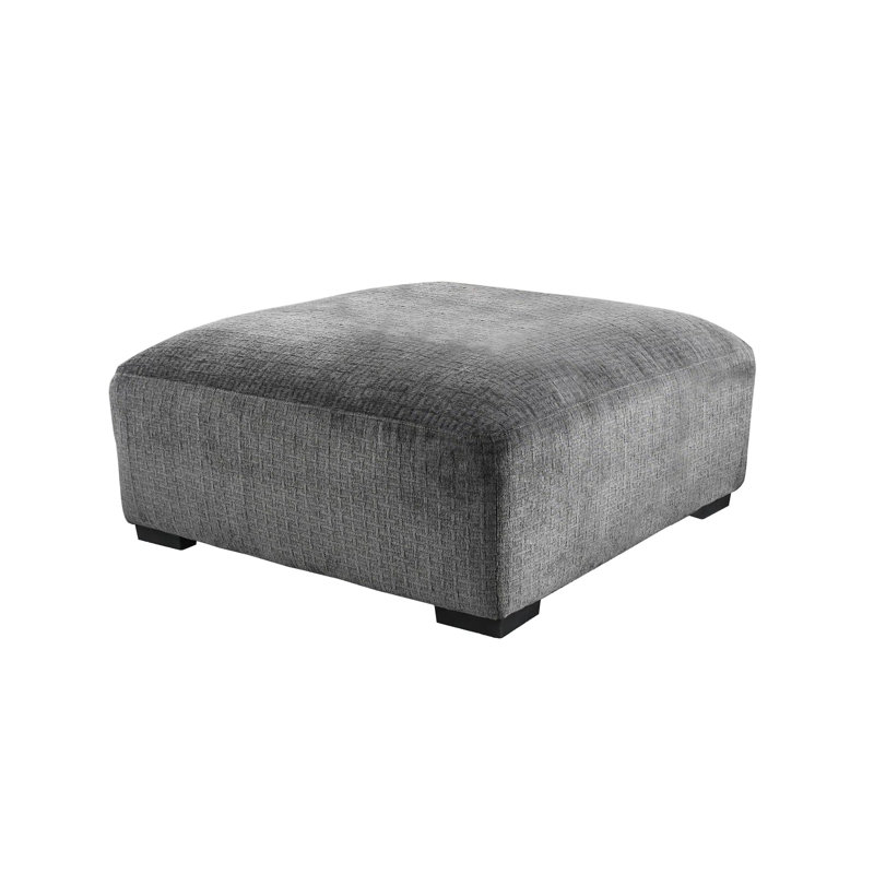 Repose-pieds contemporain l 42,6 po, gris