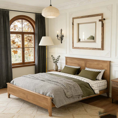 Modern Solid Wood Platform Bed