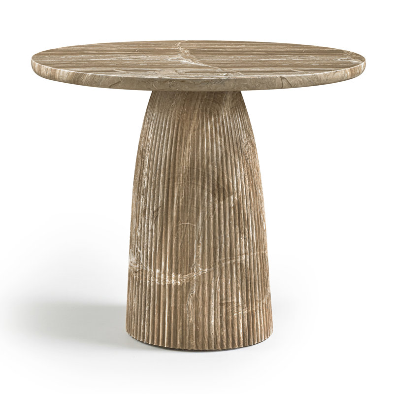 Table de hauteur comptoir intérieur / extérieur Palaghia, H 36 po x L 36 po x l 36 po, Beige