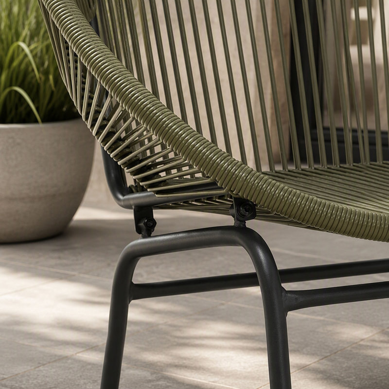 Chaise en osier, ensemble de 2