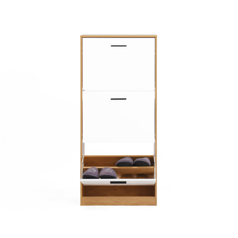 Armoire de rangement pour chaussures avec 3 tiroirs rabattables