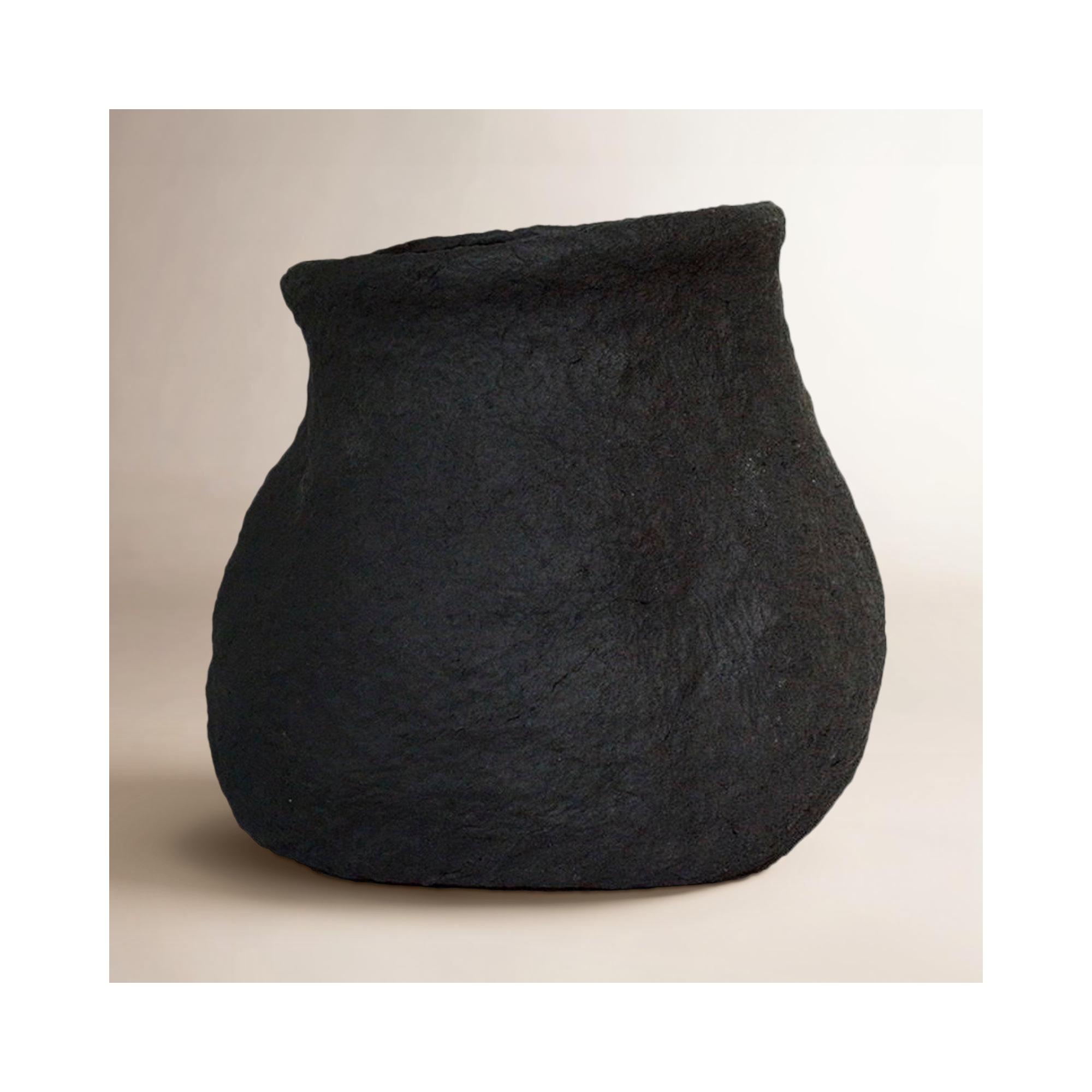  Earthenware Table Vase, 3.93" W x 3.93" D