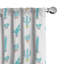 Paire de rideaux semi-transparents avec passe-tringle Plants-45994442