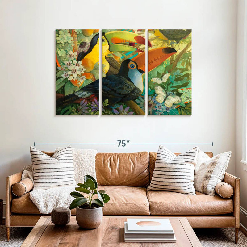 Brampt Toucan Interlude, 36" H x 57" W