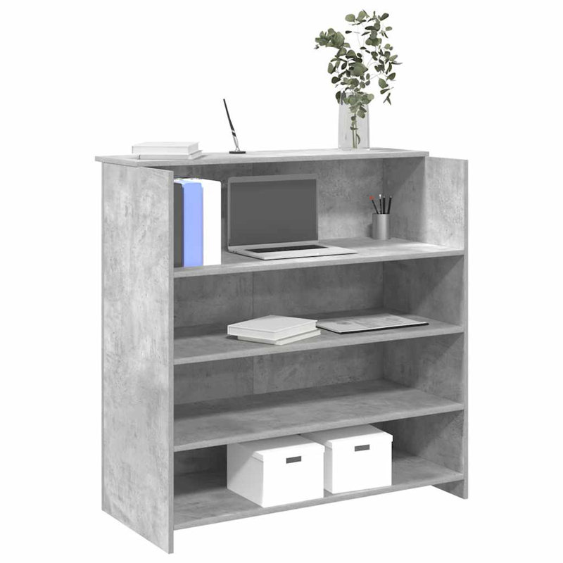 Azha Standing Desk, Concrete Grey