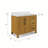 Dino 42 in. Single Sink Freestanding Sierra Oak Bath Vanity with Carrara White Engineered Marble Top (Assembled)-1634665292