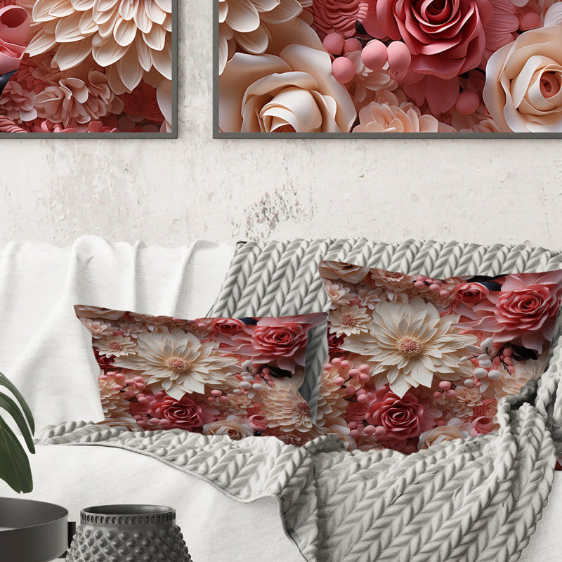 Floral Throw Pillow