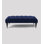 Alyana Rectangle Ottoman Bench with Wooden Legs - Plush Velvet Chesterfield Upholstered Footstool