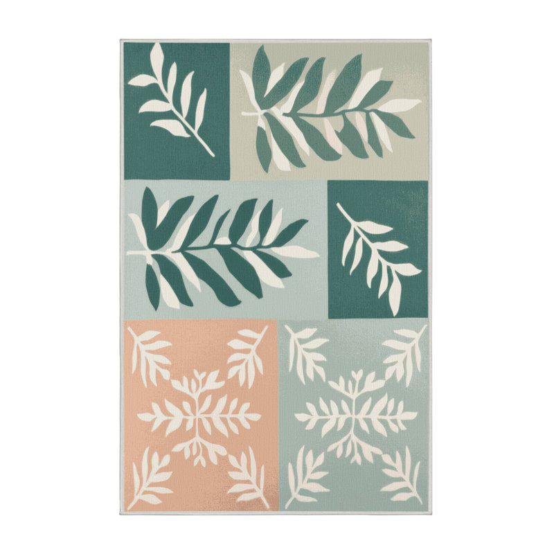 Leafy Retreat Rug, Rectangle 2' x 3'