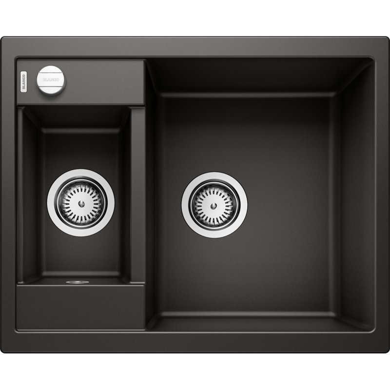 Metra 1.5 Bowl Inset Kitchen Sink, Black