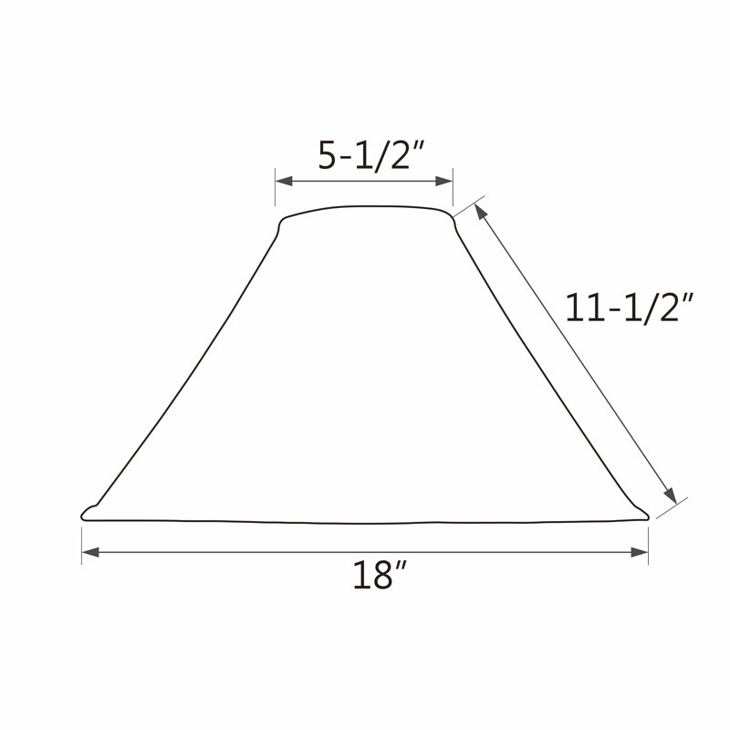 11.5'' H Linen Empire Lamp Shade