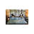 Ice Blue Fuzzy Patterned Decorative Washable Carpet-2117863605