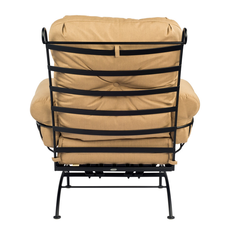 Terrace Outdoor Lounge Chair, Pewter, Chartres Malt Sunbrella®