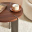Table basse ronde en bois de chêne noir et pieds en métal noir-4959288-4959294
