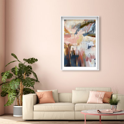 Colorful Murmurs II Shadowbox Abstract Print by Oliver Gal, Black Frame, 10 x 15