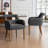 Upholstered Dining Accent Chair With Armrest-1772763905