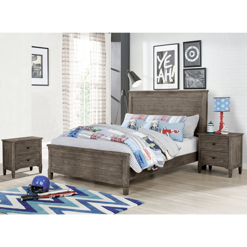 Ensemble de chambre à coucher 3 pièces Ollis, Double