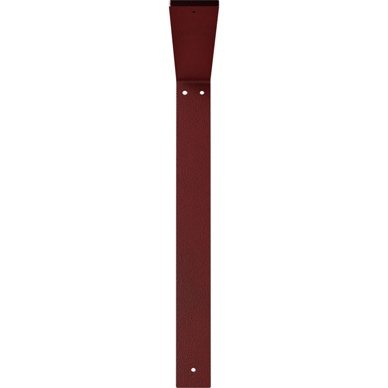 2"W x 18"D x 18"H Hamilton Steel Bracket, Hammered Bright Red, 18" H x 2" W x 18" D, Hammered Bright Red