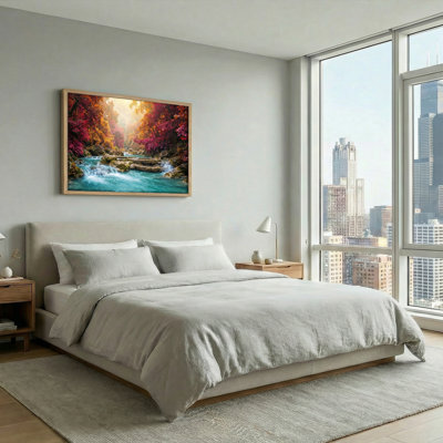 Ensemble de 1 tableau sur toile « Ruisseau d'automne »