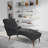 Indoor PU Button Tufted Chaise Lounge-2007429139