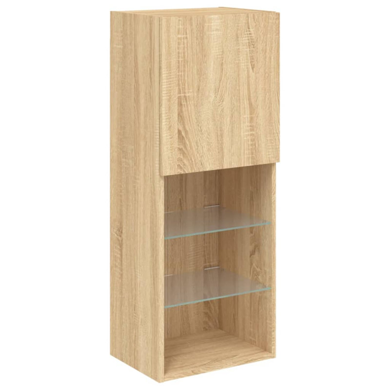 Meuble télé vidaXL, 15,9 po x 11,8 po x 23,6 po, Sonoma gris, 1