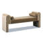 Banc avec accoudoirs arqués 60,5 po Mason