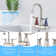 4-Inch Bathroom Faucet with 2-Handle with Pop-up Drain and Supply Hoses