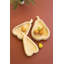SET OF THREE PEAR-SHAPED CARVED WOOD BOWLS