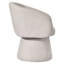 Linen Upholstered Barrel Dining Chair