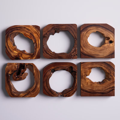 Handmade Rustic Abstract Wall Decor on Solid Wood