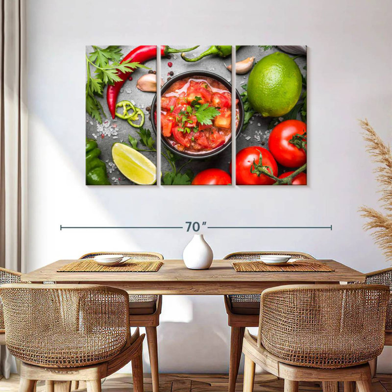 Yarlin Tangy Mexican Salsa, 36" H x 57" W