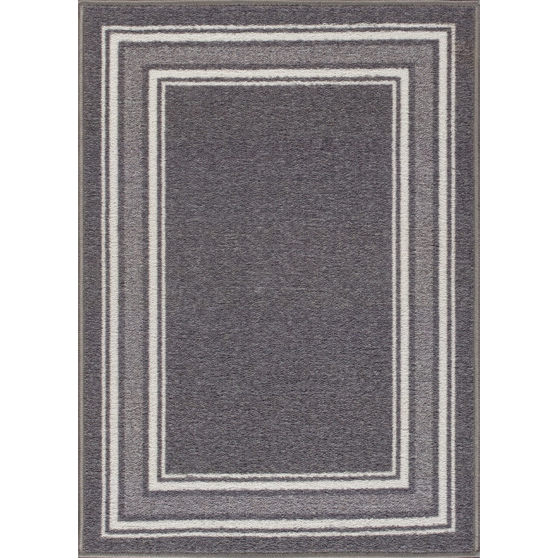 Tapis gris Quinter, Rectangle 2 pi x 2 pi 11 po